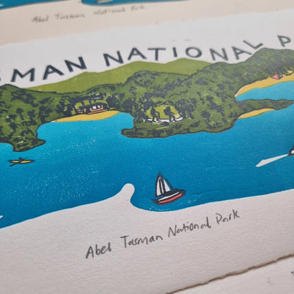 Abel Tasman National Park - Multi-block Linocut