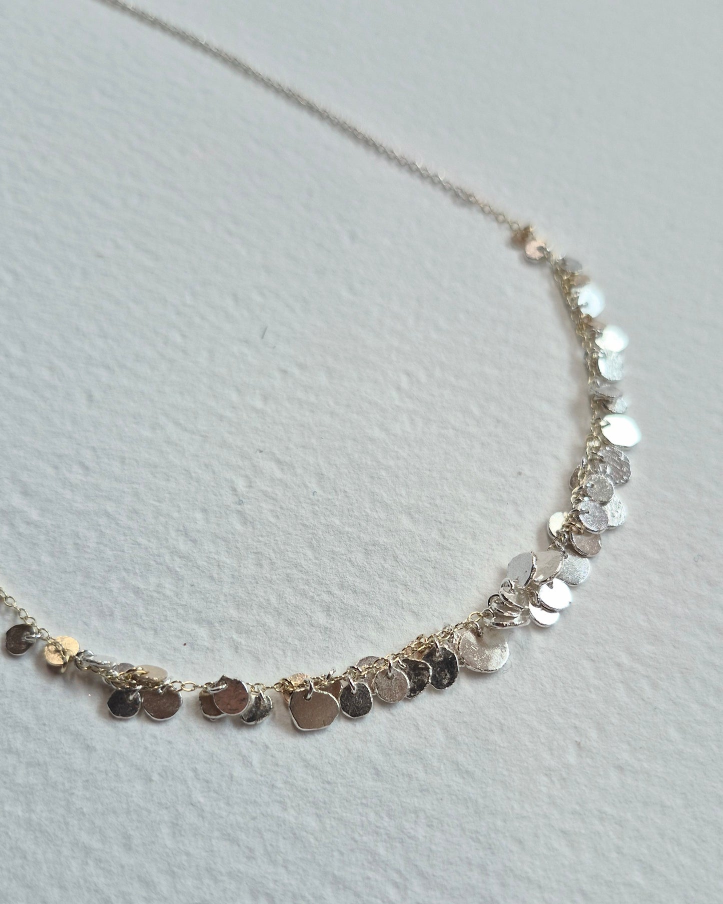 Disc Cascade Necklace