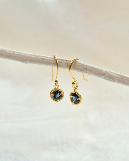 Briar Bud Drops - Gold Plated and Topaz
