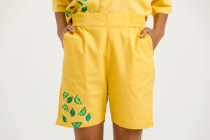 Lime Shirt and Shorts - Recycled Cotton