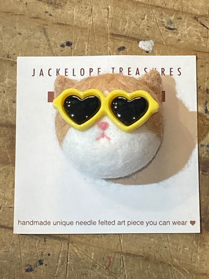 Cat Face Brooch