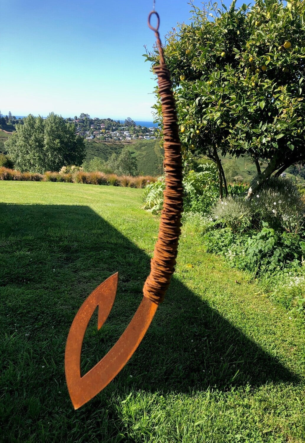 Rusty Matika - Spinning Corten Fish Hook