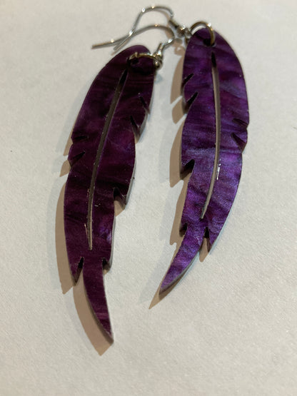 Feather Earrings - Kelly's Kete
