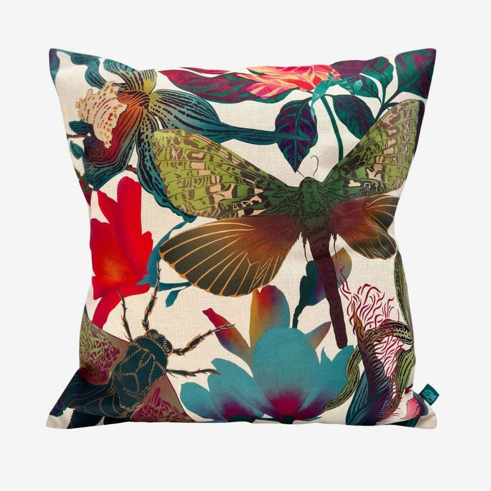 Flox Cushion Cover - Magnolia and Moth - Hemp Indoor