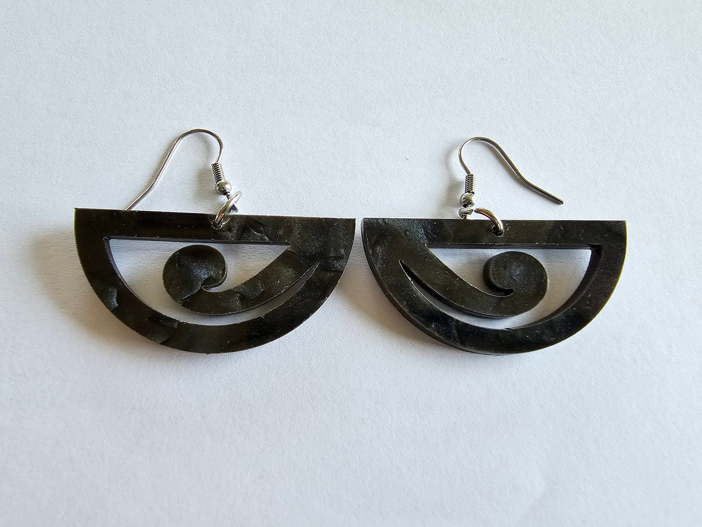 Half Circle Koru Earrings - Kelly's Kete