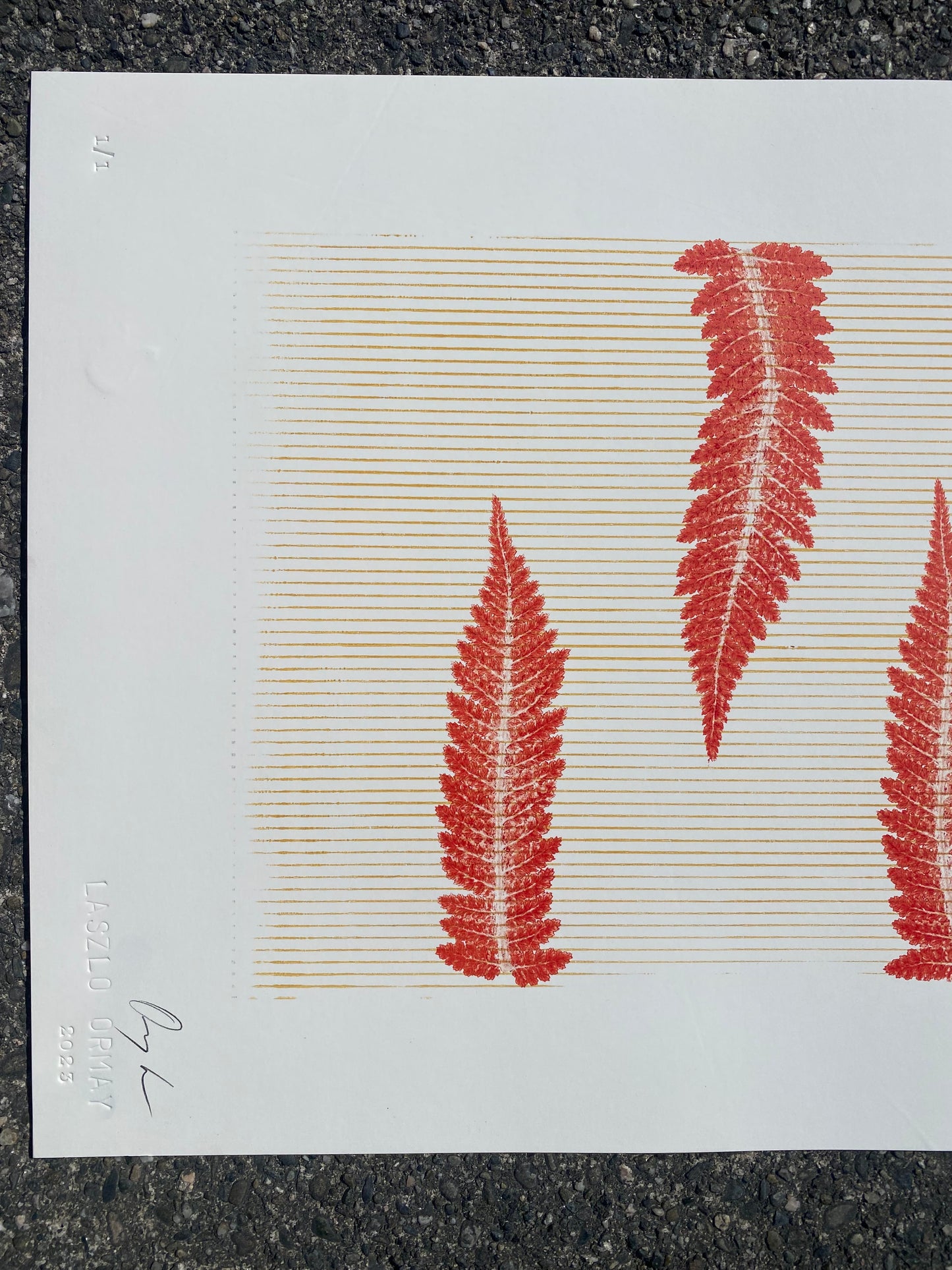 L.O.S.T 1 - Monotype Print