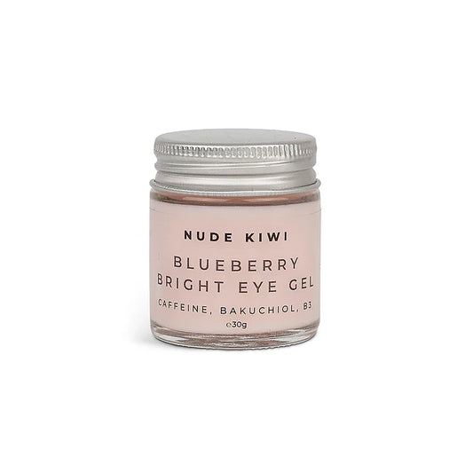 Blueberry Bright Eye Gel - Caffeine, Bakuchiol, & B3 - 30g Nude Kiwi