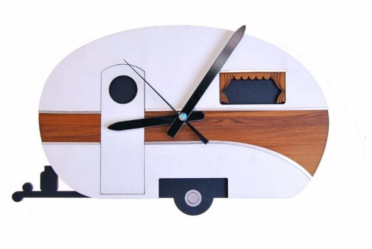 Caravan Clock - Rimu – The Coolstore Gallery