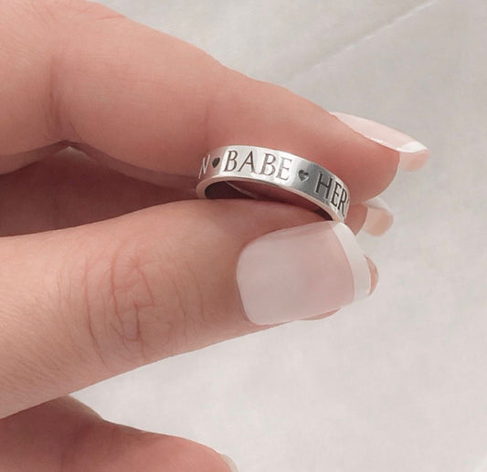 She's The Best Ring - Babe/Mama/Hero/Queen