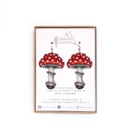 Mushroom Earrings