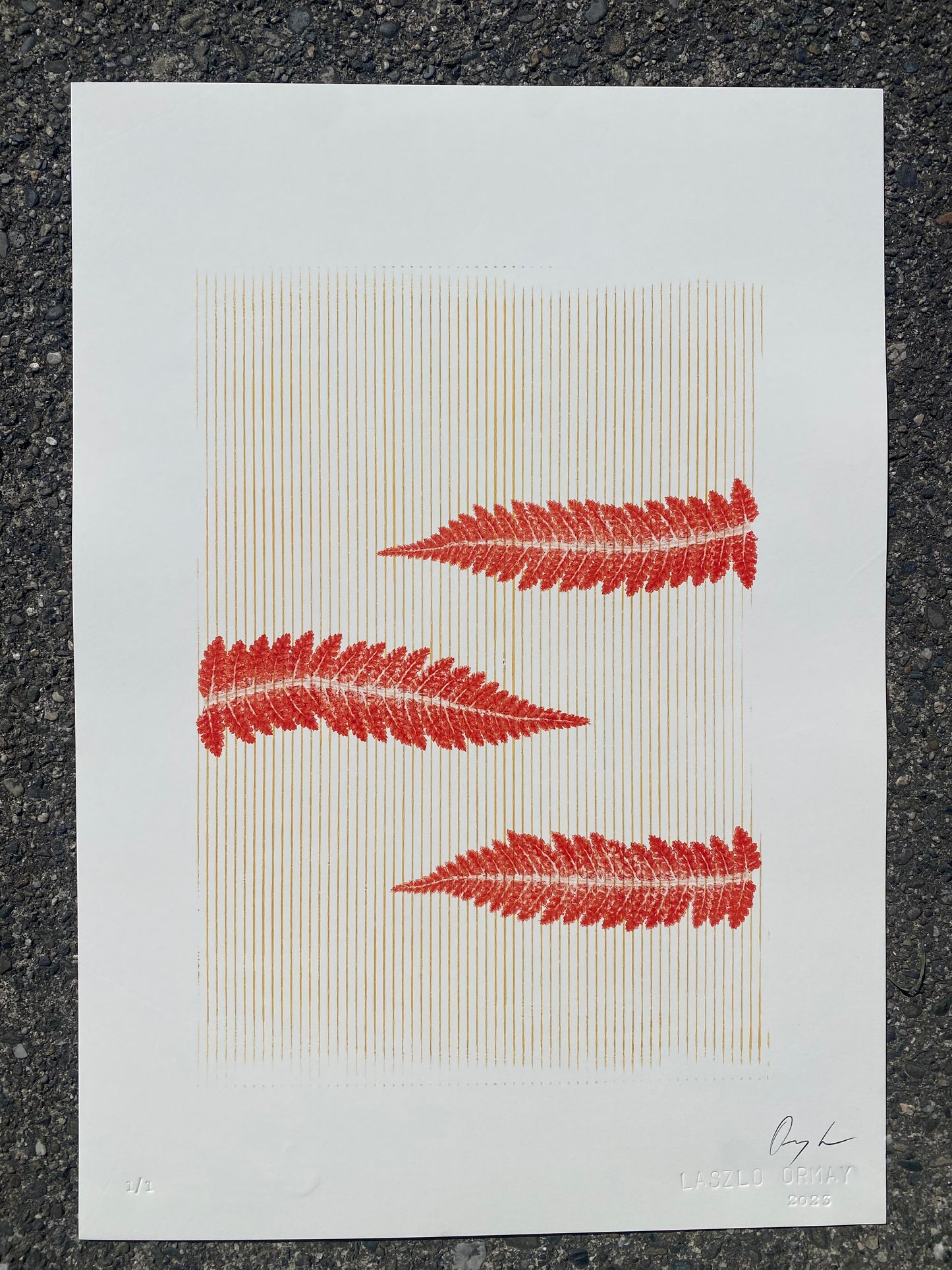 L.O.S.T 1 - Monotype Print