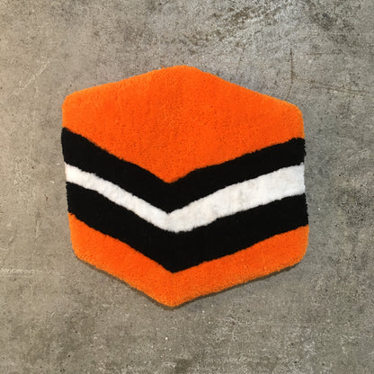 Orange Licorice Allsorts Rug Tufted Wall Hanging