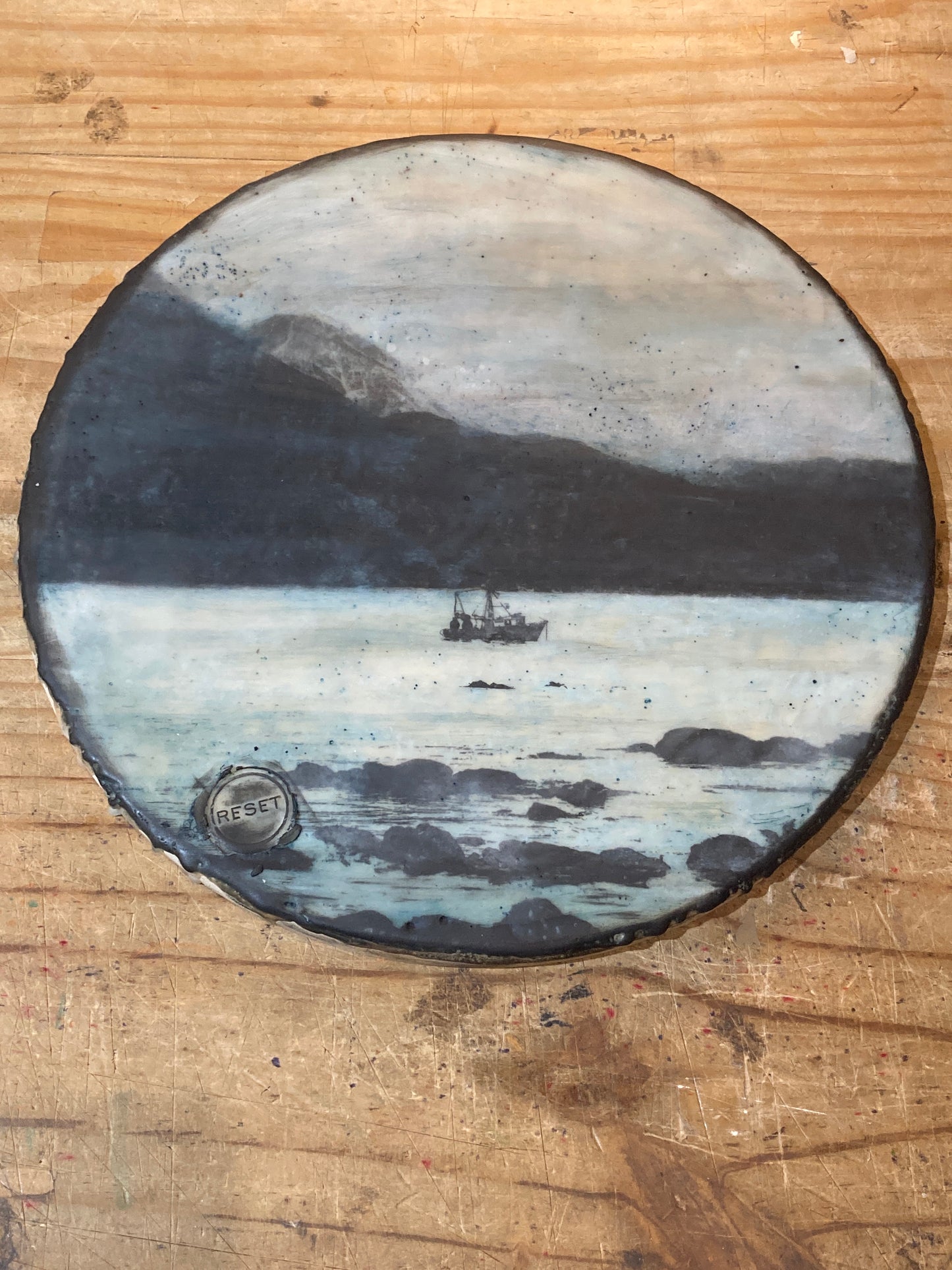 Kaikoura - Encaustic Artwork