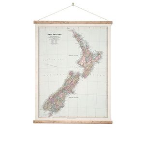 NZ Map Wall Chart