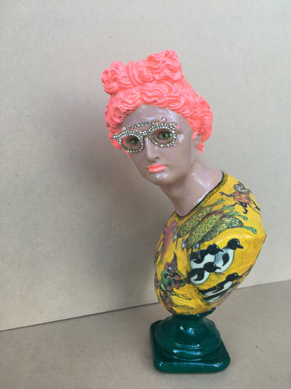 Placidia Popped - Mixed Media Sculpture