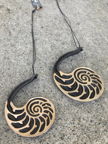 Bronze Nautilus Hanging Wall Art