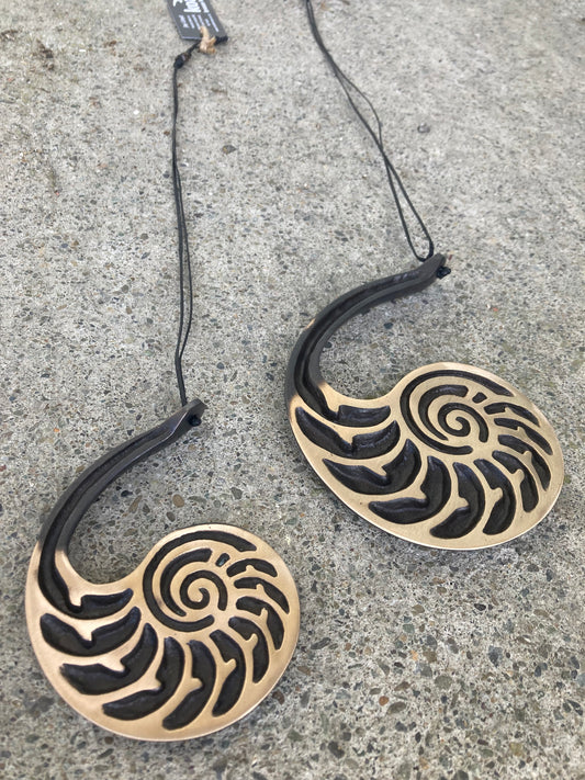 Bronze Nautilus Hanging Wall Art