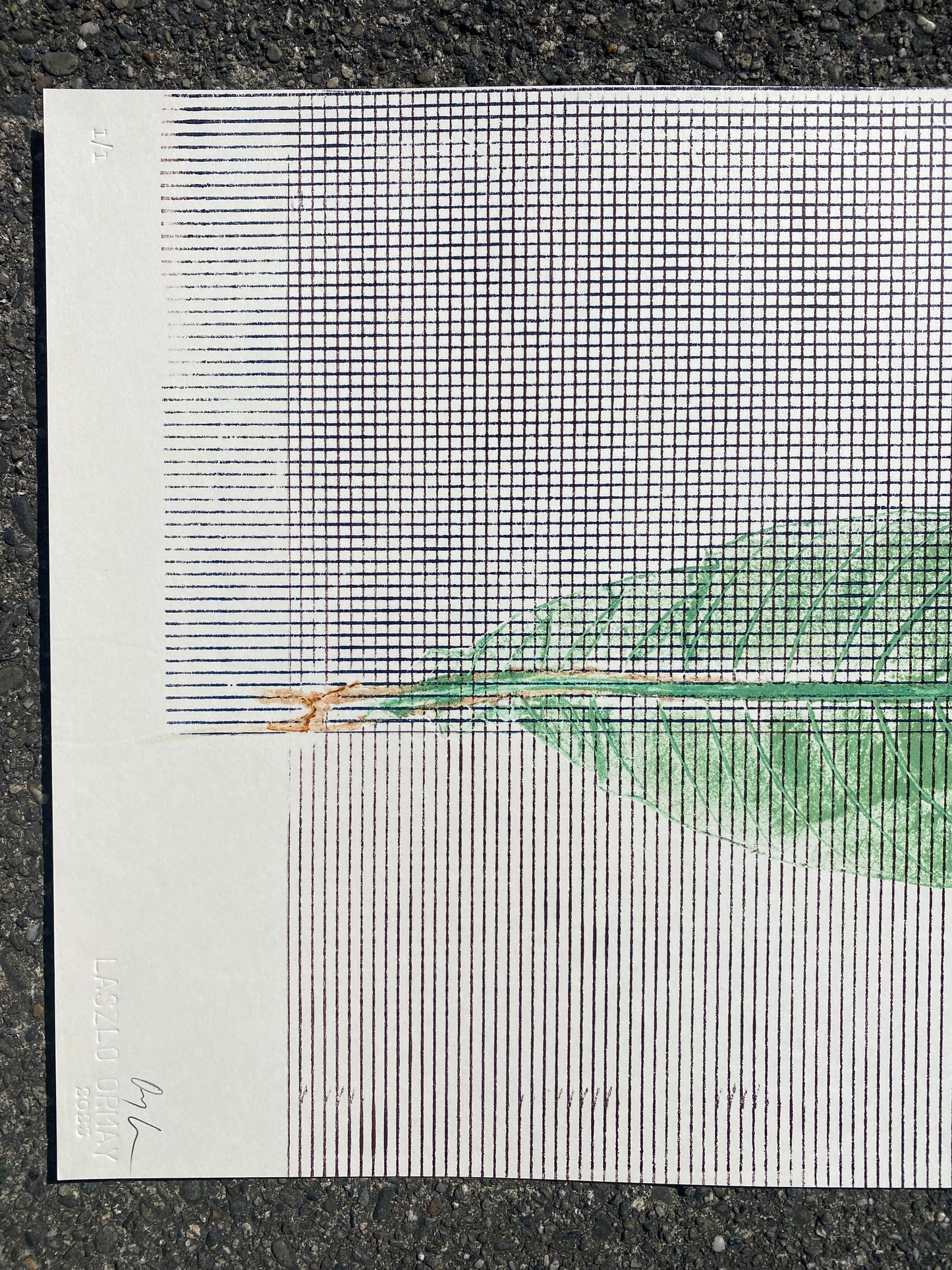 L.O.S.T 13 - Monotype Print