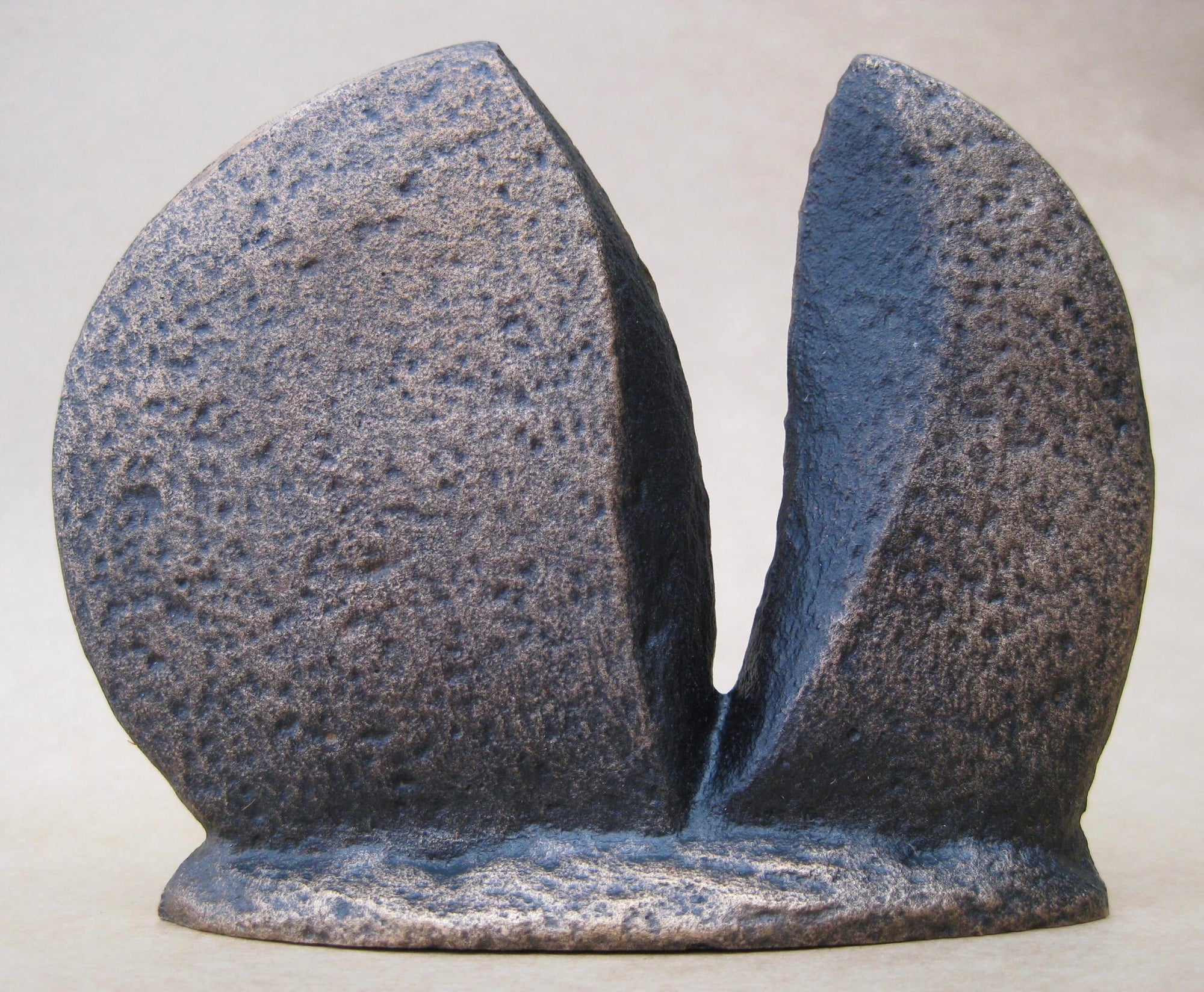 Split Apple Rock -Bronze Sculpture