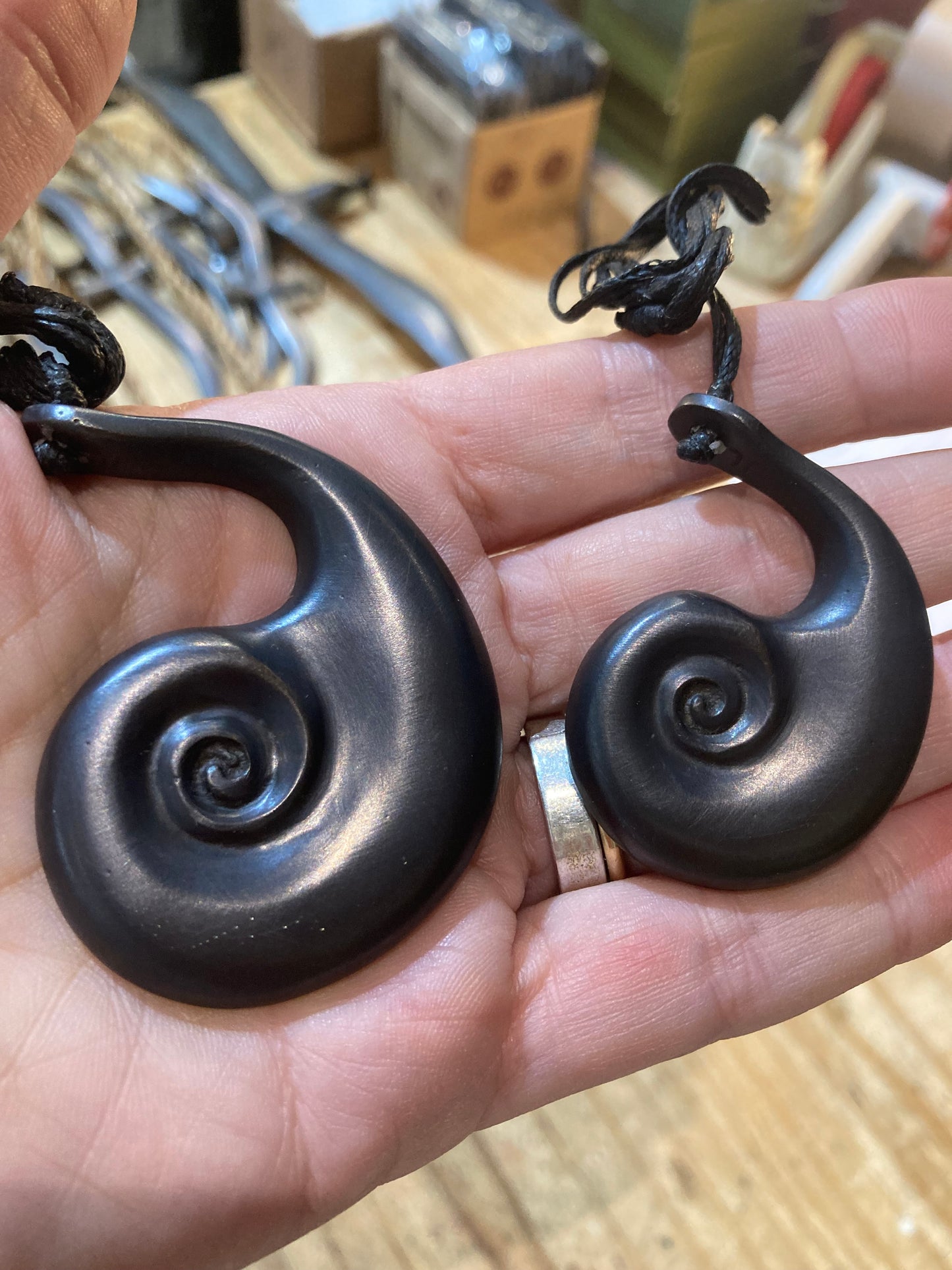 Bronze Nautilus Pendant