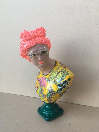 Placidia Popped - Mixed Media Sculpture