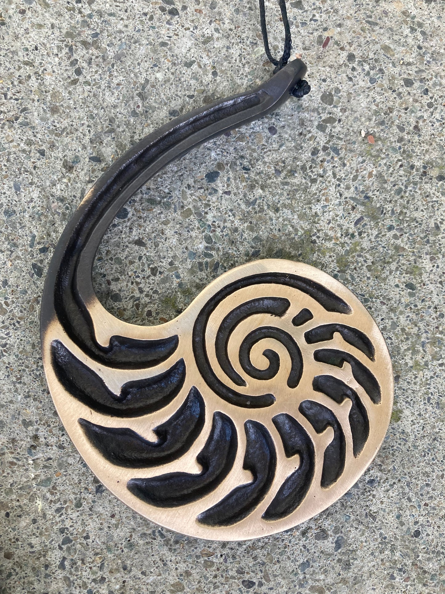 Bronze Nautilus Hanging Wall Art