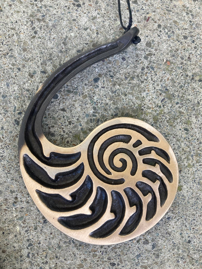 Bronze Nautilus Hanging Wall Art