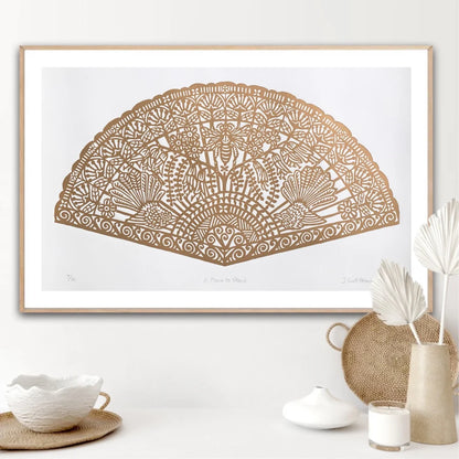 A Place to Stand - Linocut Print