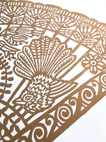 A Place to Stand - Linocut Print