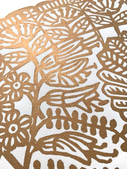 A Place to Stand - Linocut Print