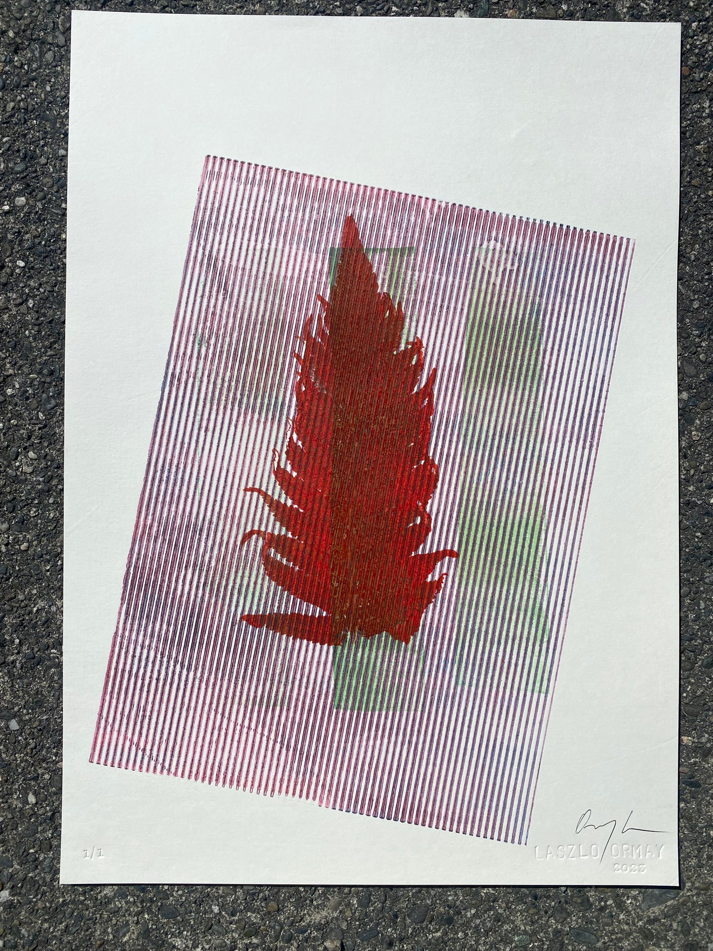 L.O.S.T 7 - Monotype Print