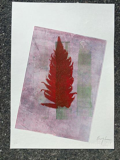 L.O.S.T 7 - Monotype Print