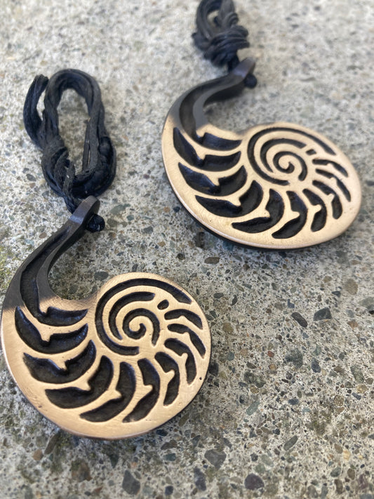 Bronze Nautilus Pendant