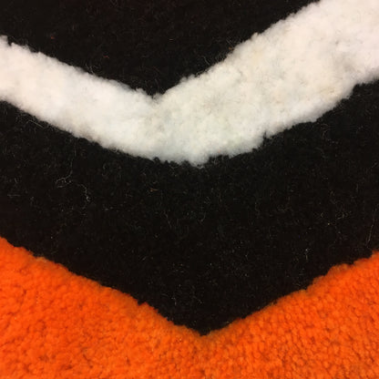 Orange Licorice Allsorts Rug Tufted Wall Hanging