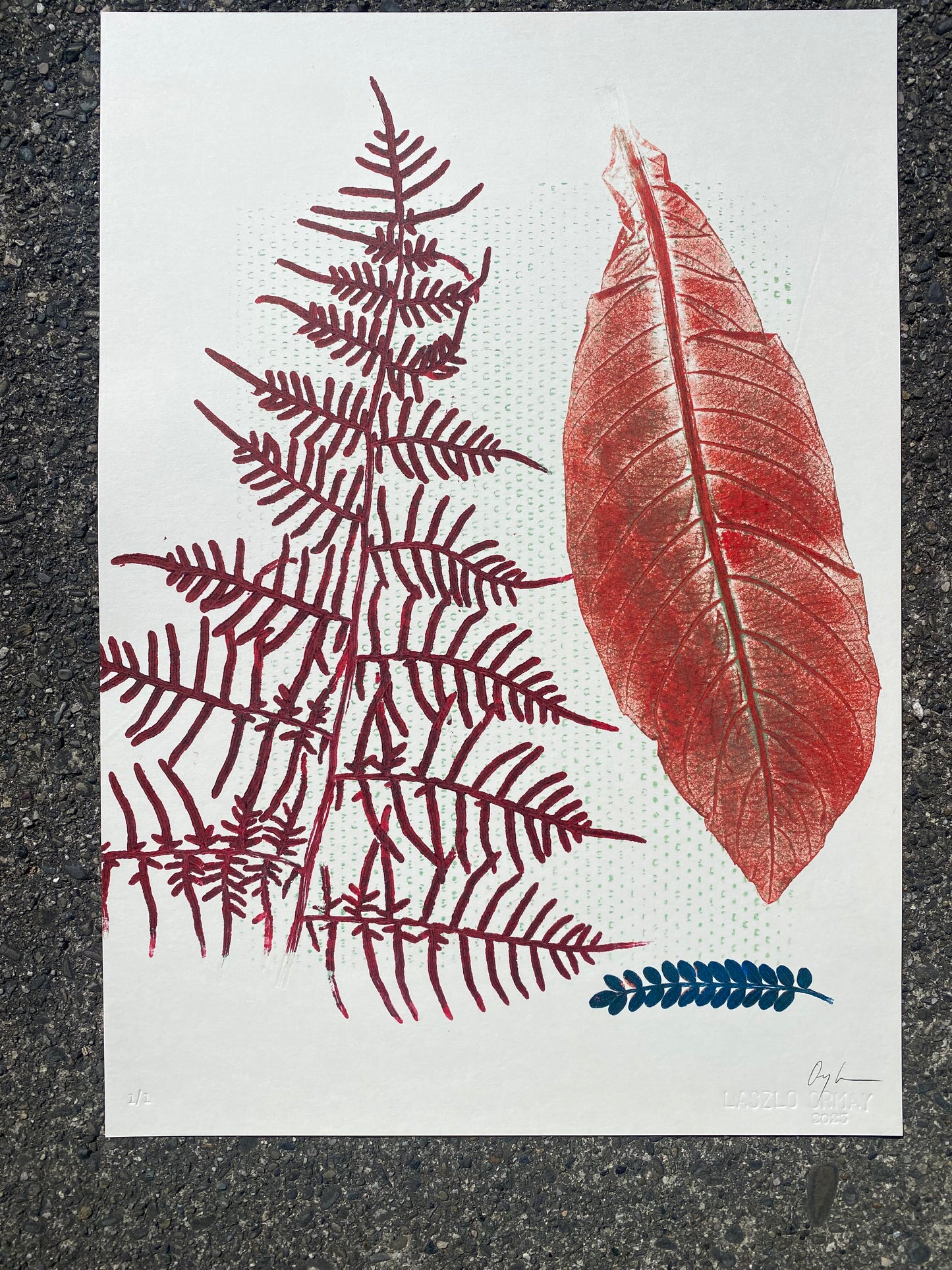 L.O.S.T 6 - Monotype Print