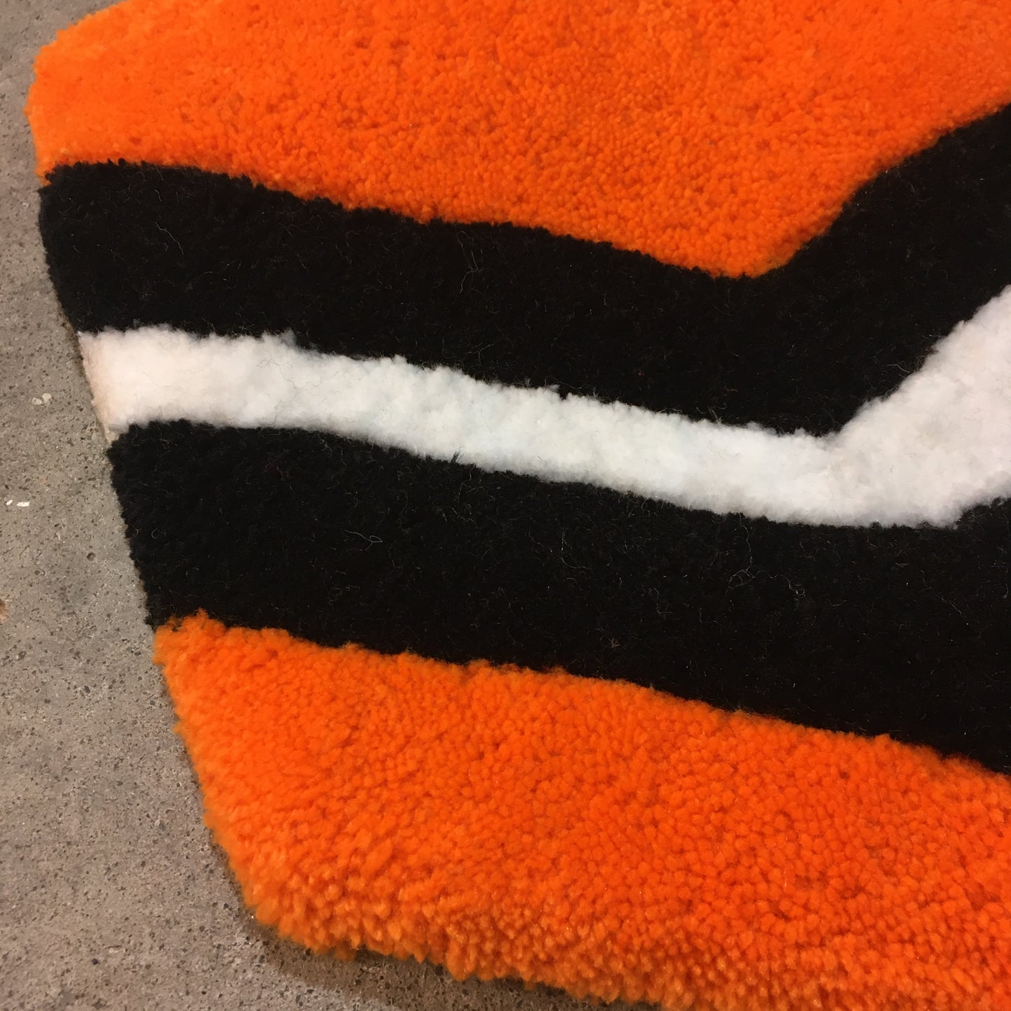Orange Licorice Allsorts Rug Tufted Wall Hanging