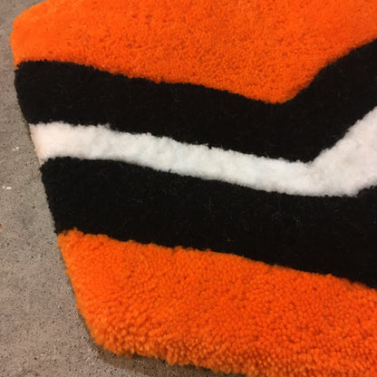 Orange Licorice Allsorts Rug Tufted Wall Hanging