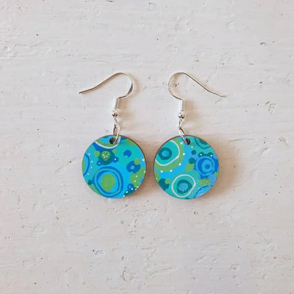 Bubbly Fizz - Medium Round Earrings