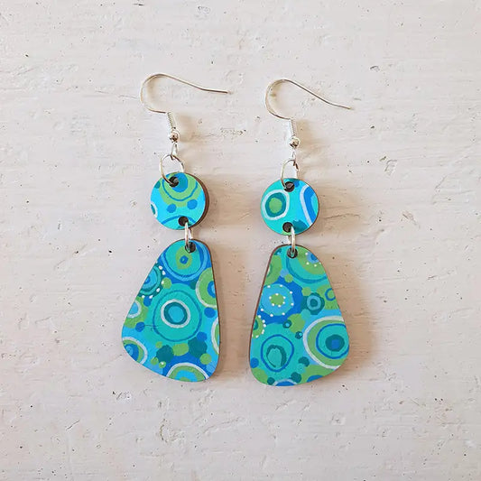 Bubbly Fizz - Tiny Top & Rhombus Earrings