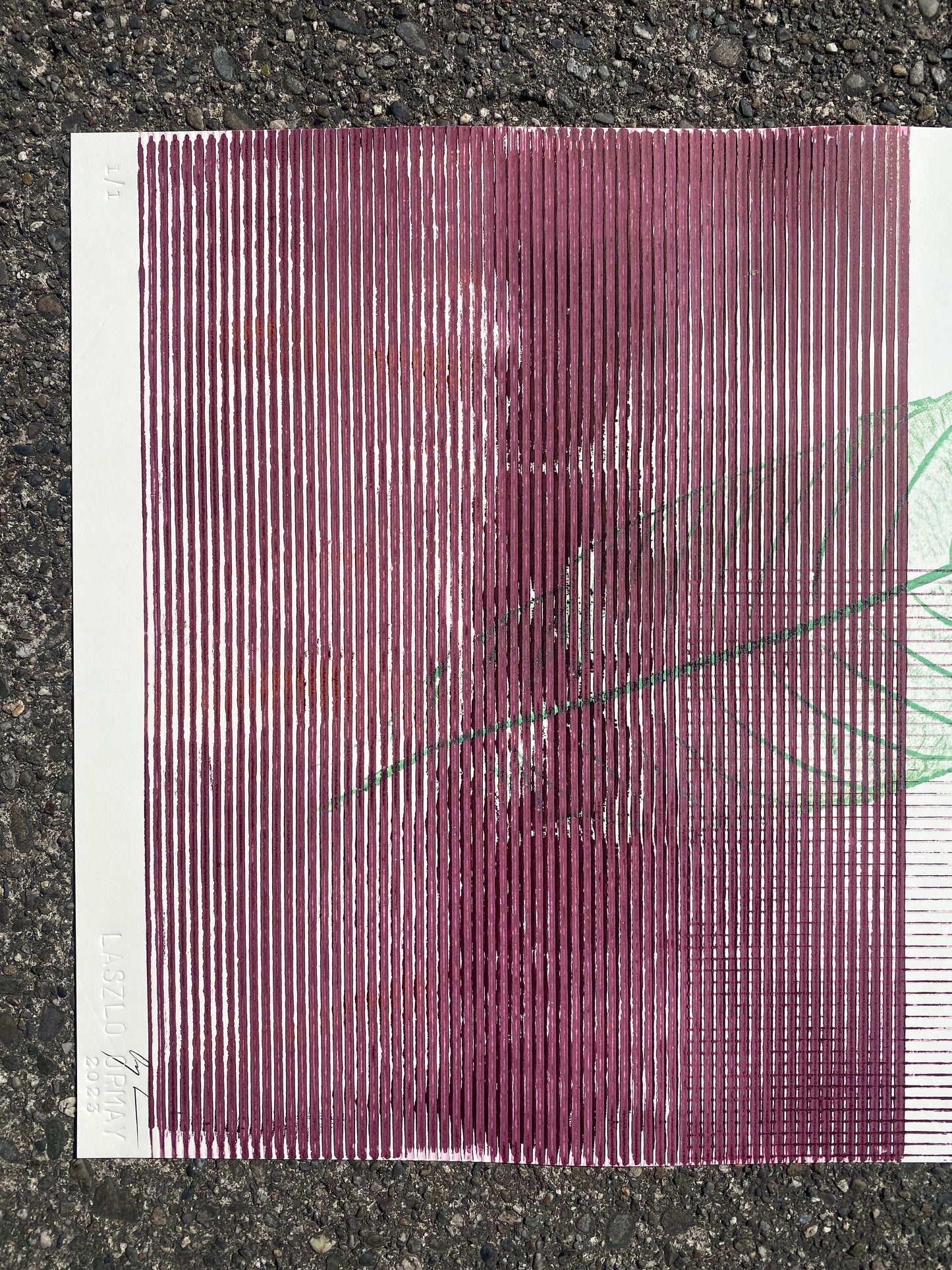 L.O.S.T 9 - Monotype Print