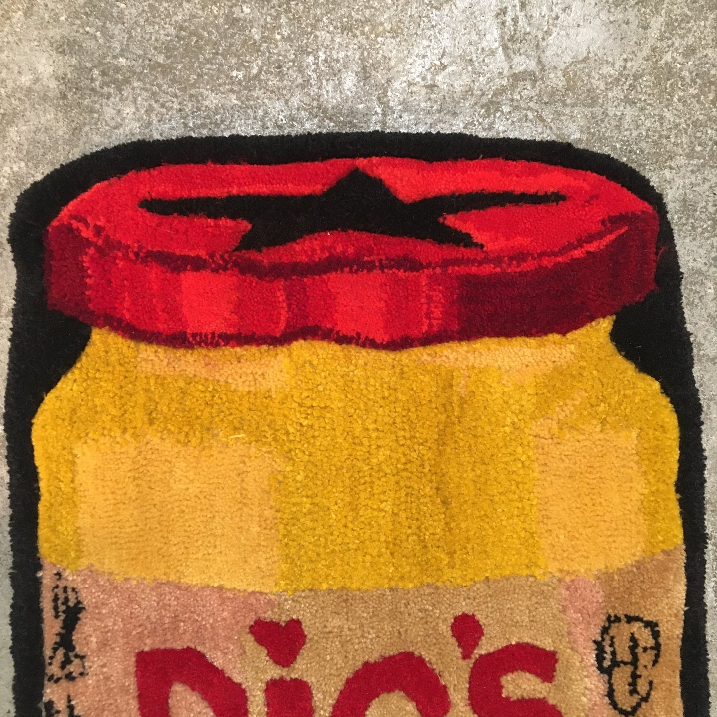 Pics Peanut Butter Rug Tufted Wall Hanging