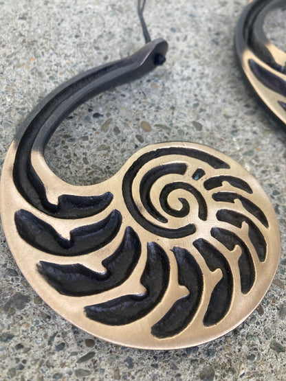 Bronze Nautilus Hanging Wall Art