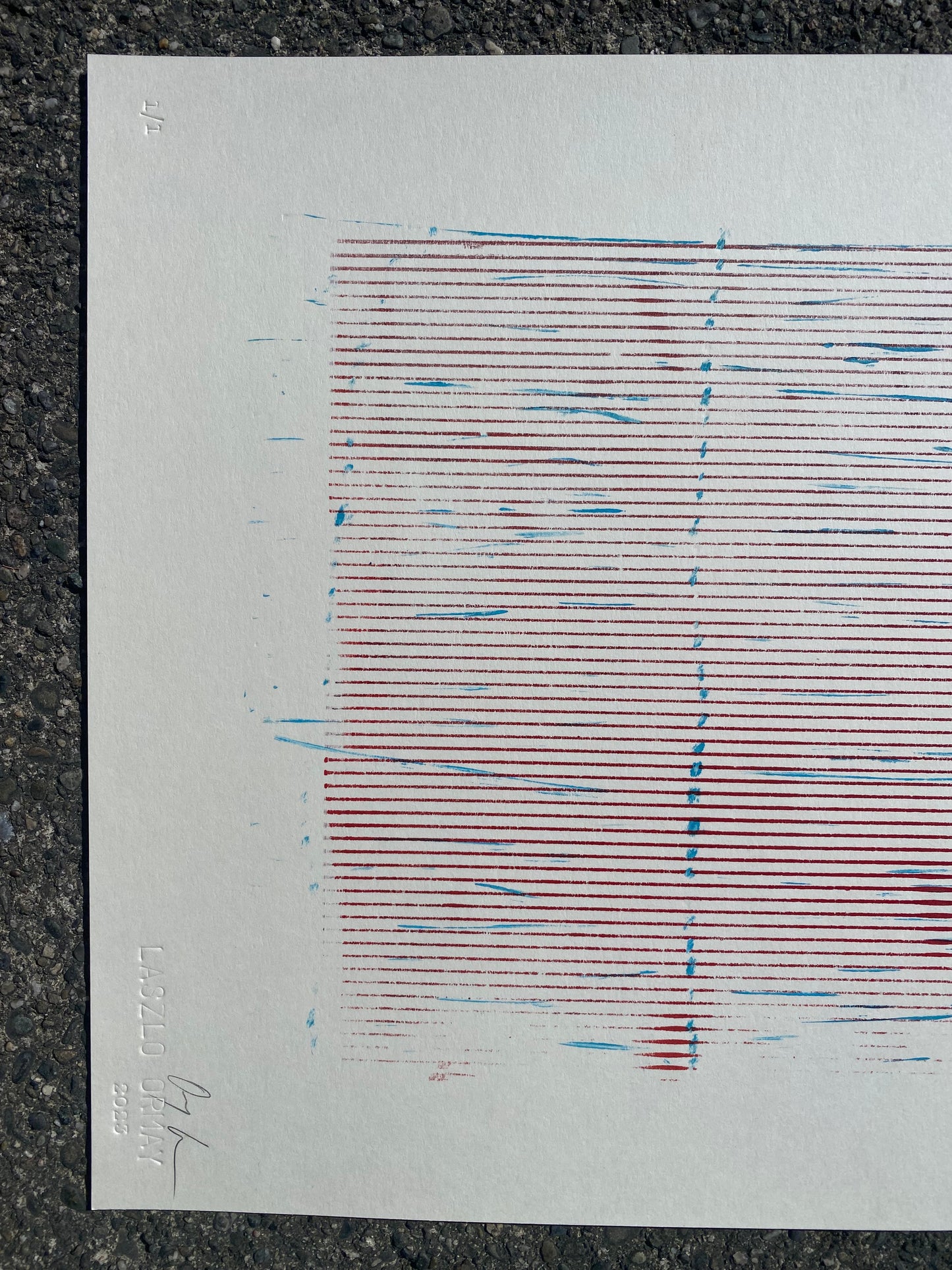 L.O.S.T 14 - Monotype Print