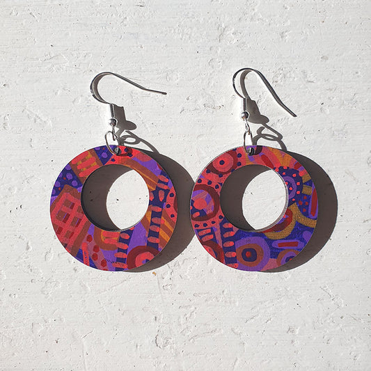 Choc Block - Offset Hoop Earrings