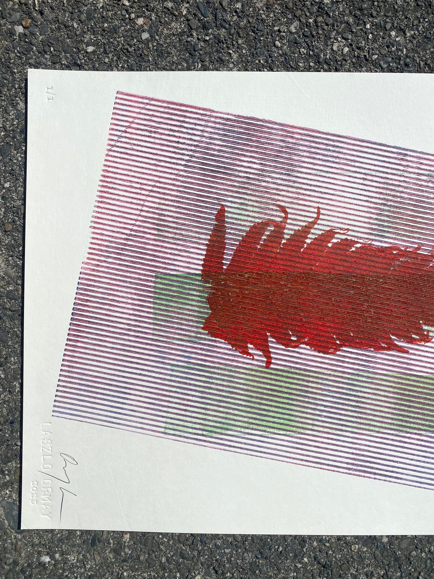 L.O.S.T 7 - Monotype Print