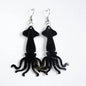 Squid Earrings | Recycled Ice Cream Container Lids