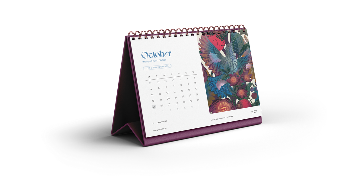 Antipodes 2027 Desktop Calendar
