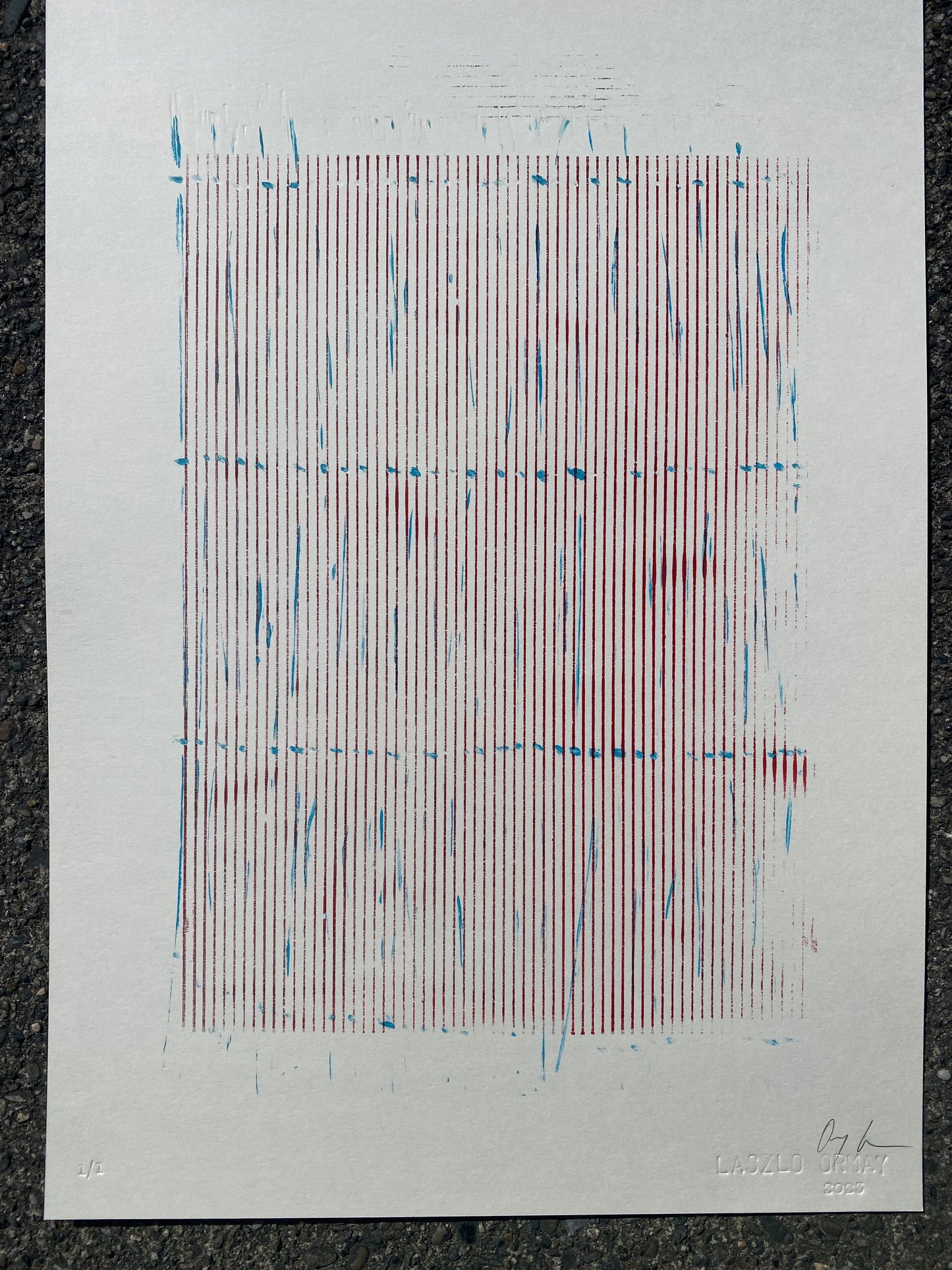L.O.S.T 14 - Monotype Print