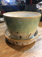 Ceramic Planter Pot and Saucer Set