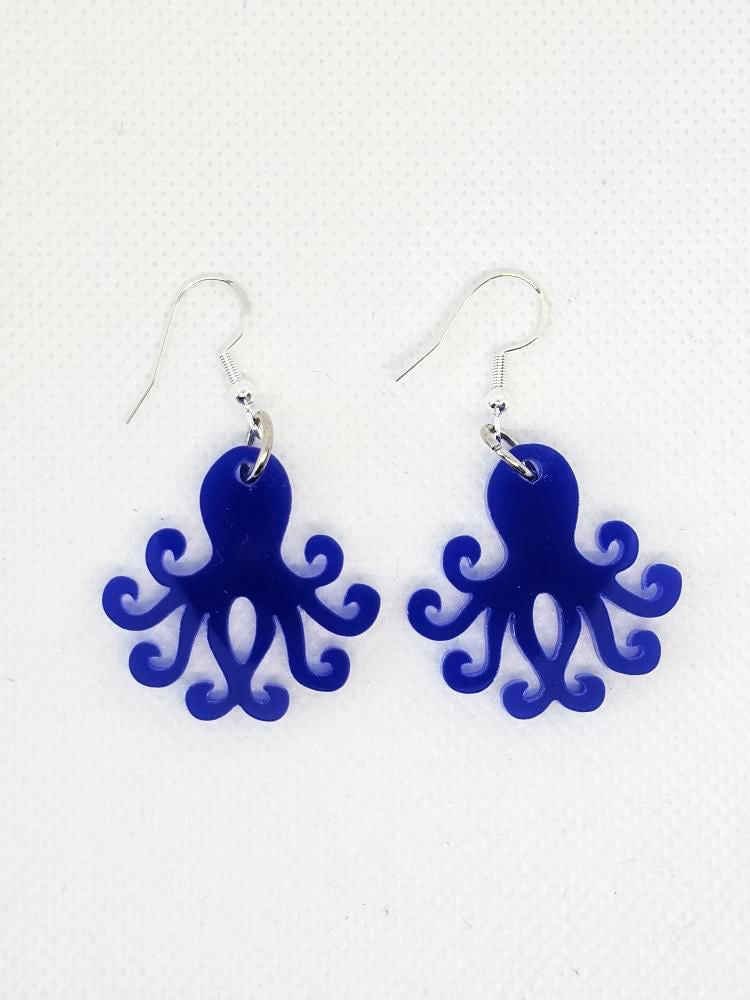 Octopus Earrings - Kelly's Kete